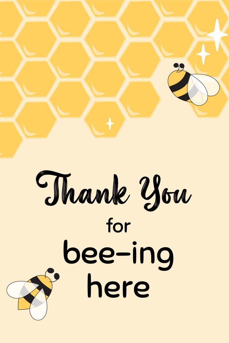 Bee With Me – Thank You Cards