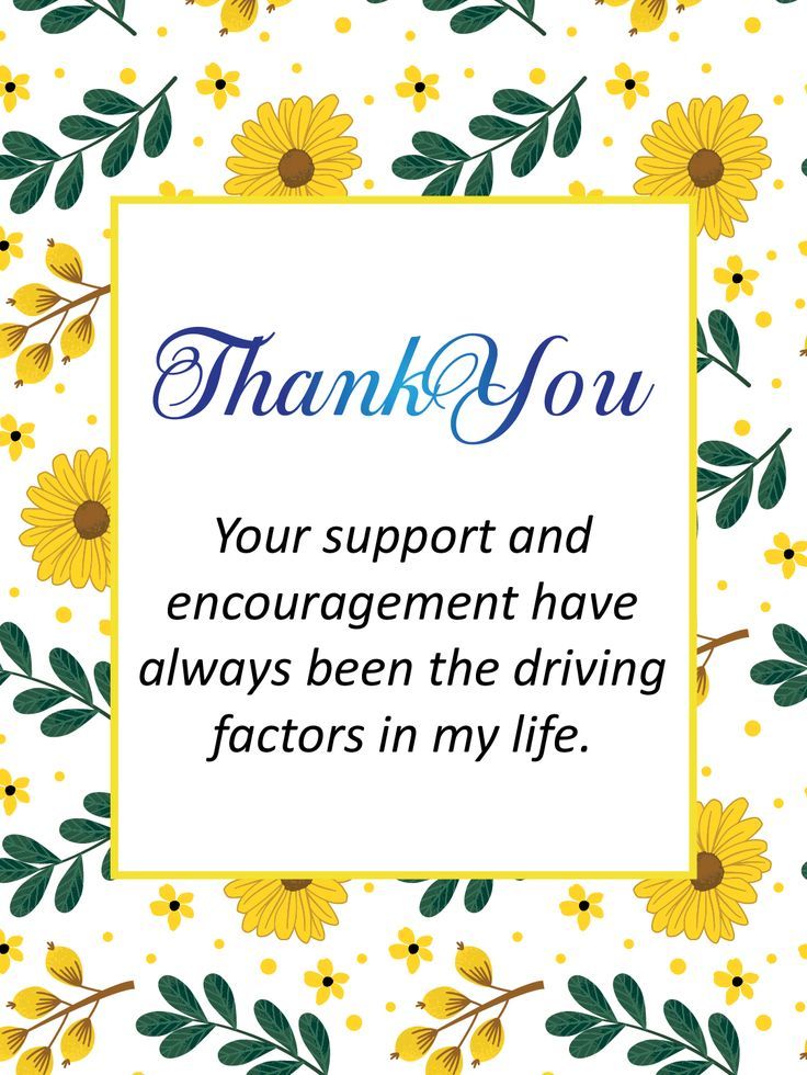Support & Encouragement – Thank You Cards