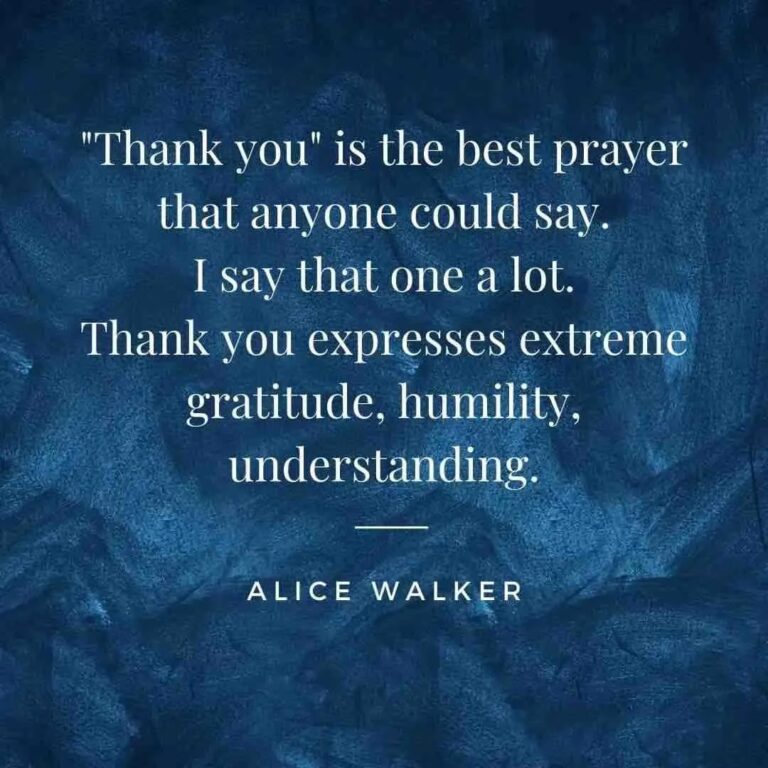 Thank You is the best prayer
