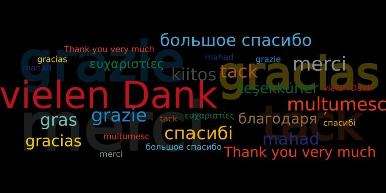Thank you all languages 1