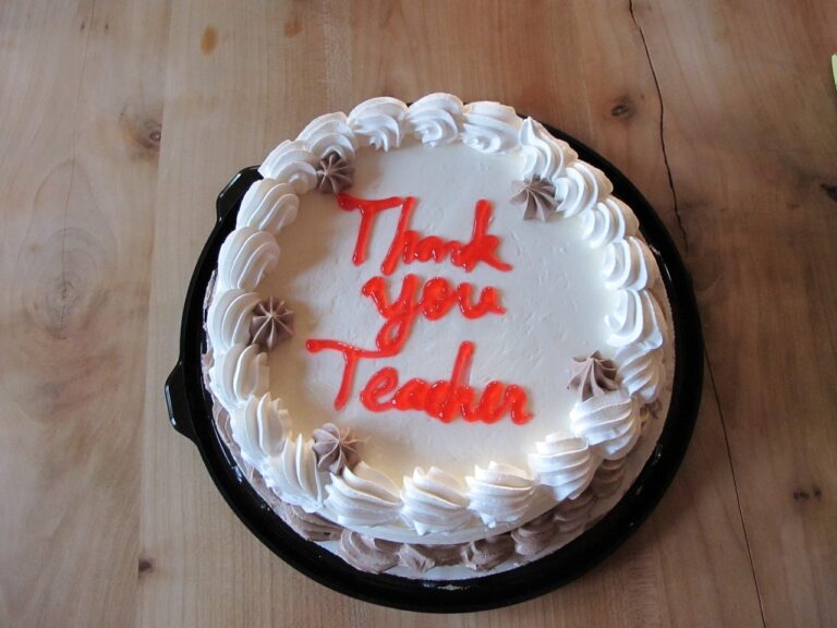 Thank you teacher cake