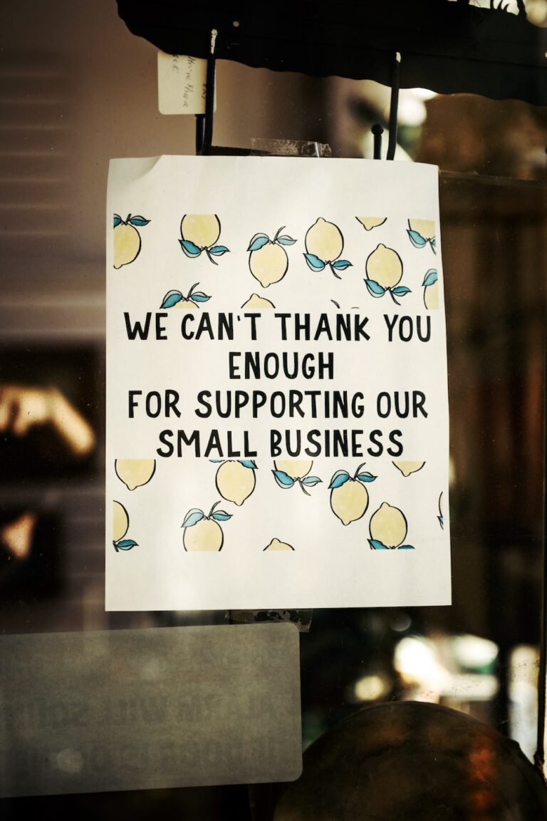 We can't thank you enough for supporting our small business card